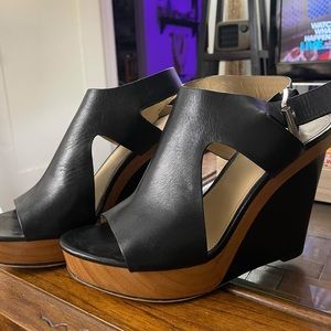 Michael Kors Leather Wedges 8M